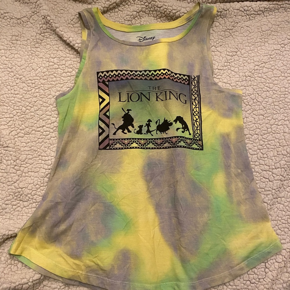 Buy 3 get 1 free Disney tie dye Lion King tank top